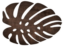 Hermia Monstera - Wenge Juego de 6 Salvamanteles de Madera
